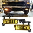 thumbnail image 1 of Nilight Fog Lights Assembly Compatible with 1999-2002 Chevy Silverado, 2000-2006 Suburban Fog Light Lamps Left & Right (Amber Lens), 1 of 6