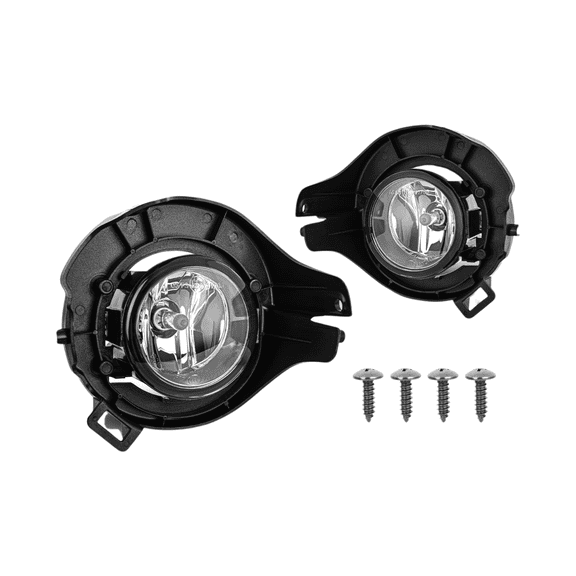 Nilight Fog Lights Driver and Passenger Side Clear Lens Assembly for 2005-2009 Nissan Frontier & 2005-2012 Pathfinder with H11 12V 55W Bulbs