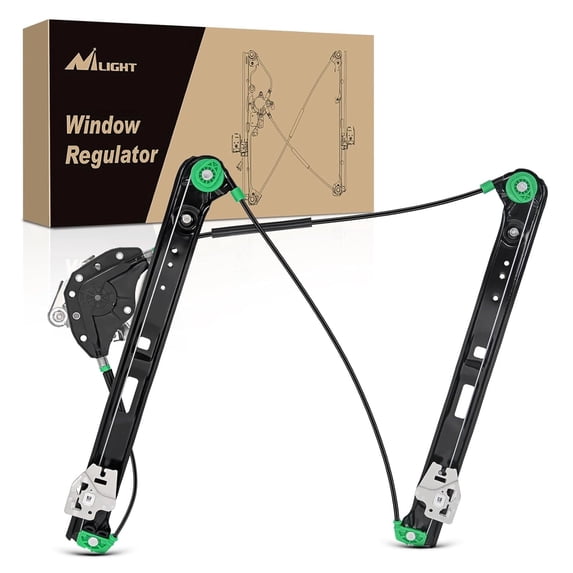 Nilight Front Driver Side Power Window Regulator,Compatible with BMW E46 323i 325i 325xi 328i 330i 330xi 1999 2000 2001 2002 2003 2004 2005