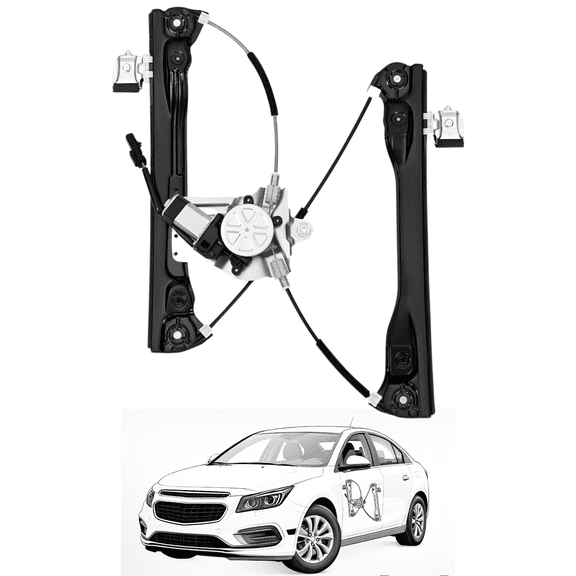 Nilight Front Driver Side Power Window Regulator and Motor for 2012-2016 Chevy Cruze & Cruze Limited, Left Side 2-Pin