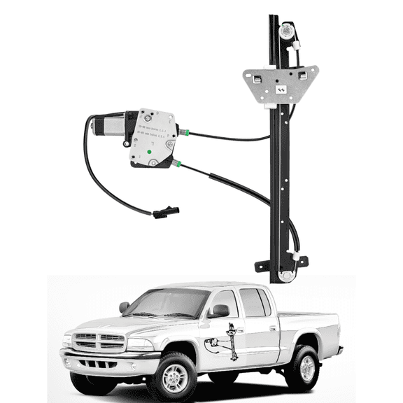 Nilight Front Driver Side Power Window Regulator and Motor for Dodge Dakota 2000-2004, Dodge Durango 1998-2003, Left Front Side Compatible