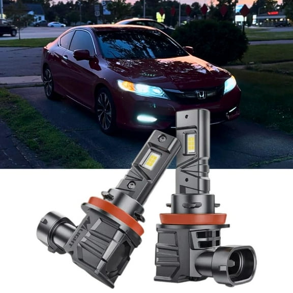 Nilight H11/H9/H8 LED Headlight Bulbs ES1 Series 80W 16000LM 6000K IP67 | 2 BULBS