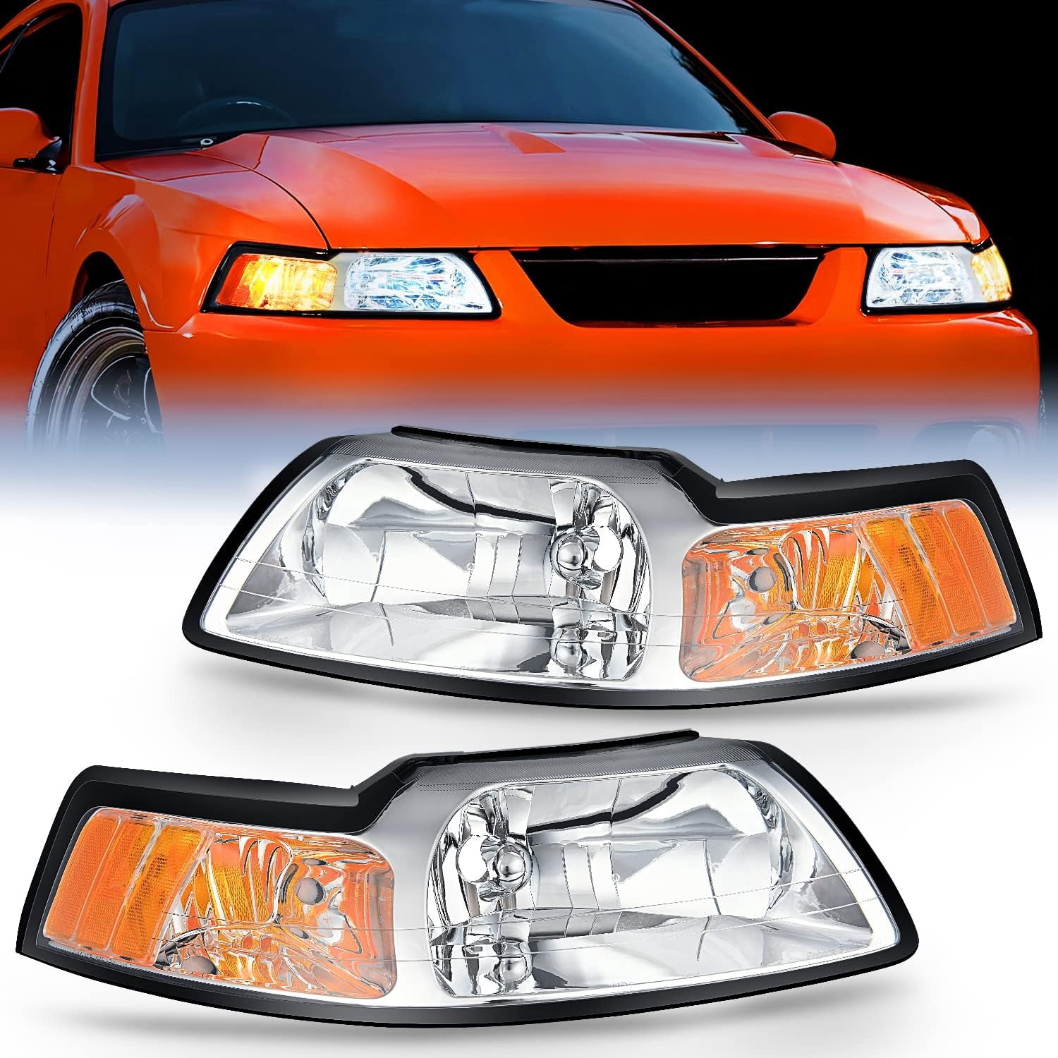 2000 Mustang Gt Headlights
