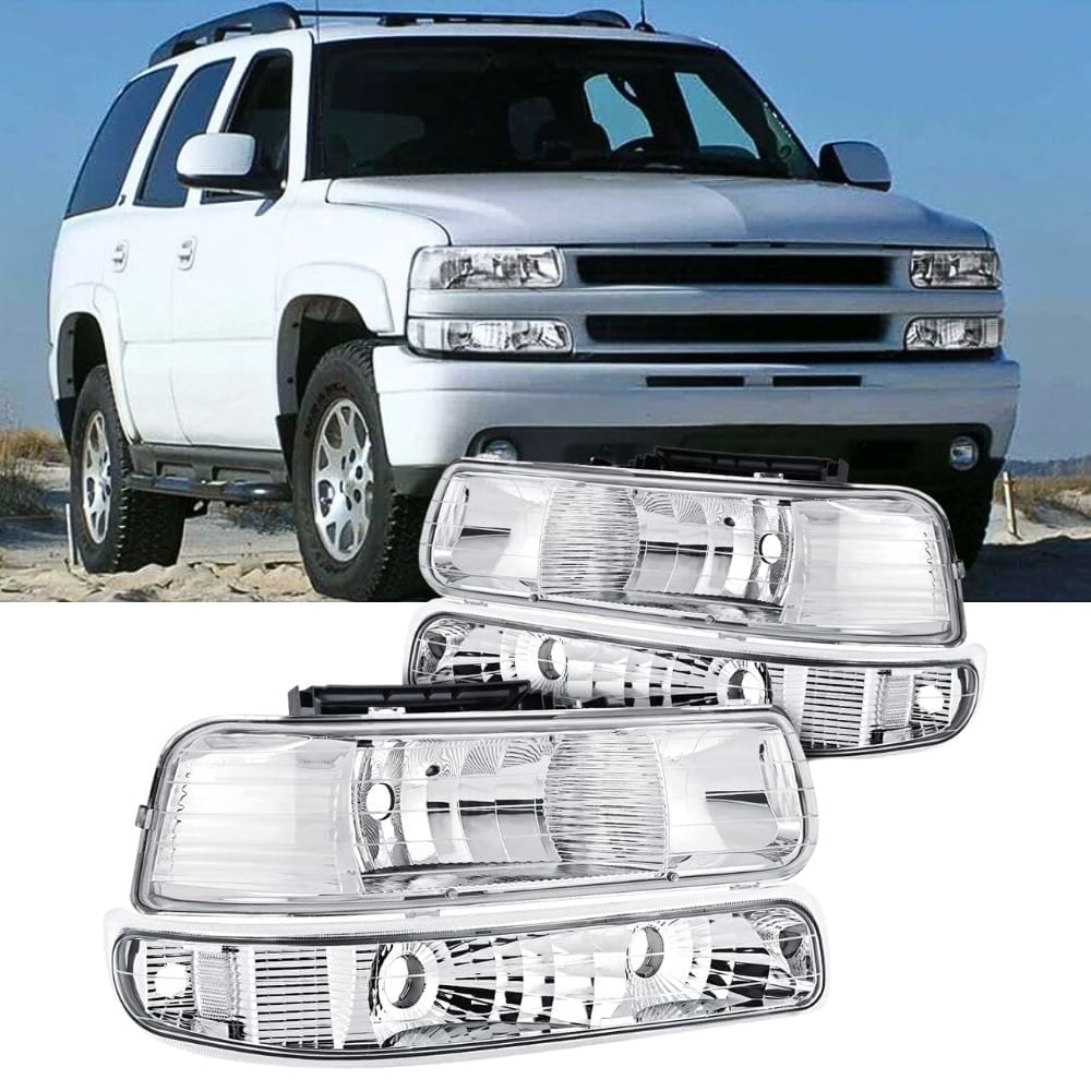 Nilight Headlight Assembly for 1999 2000 2001 2002 Chevy Silverado 1500  1500HD 2500 2500HD 3500 Chevrolet Tahoe Suburban Replacement Headlamp  Housing Bumper Lights Set - Walmart.com, image size:1000x1000