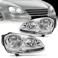 thumbnail image 1 of Nilight Headlight Assembly Compatible with 2005 2006 2007 2008 2009 2010 Volkswagen Jetta 2006-2009 VW Rabbit GTI Headlamp Chrome Housing Driver and Passenger Side, 1 of 8