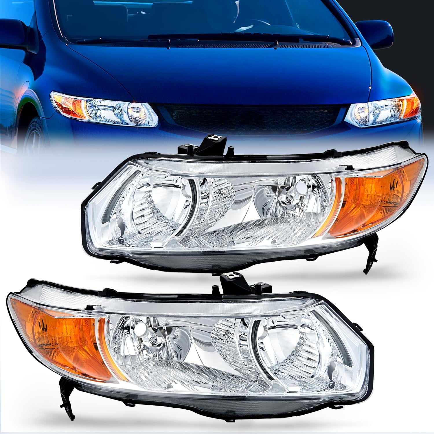 2009 honda civic headlight replacement discount