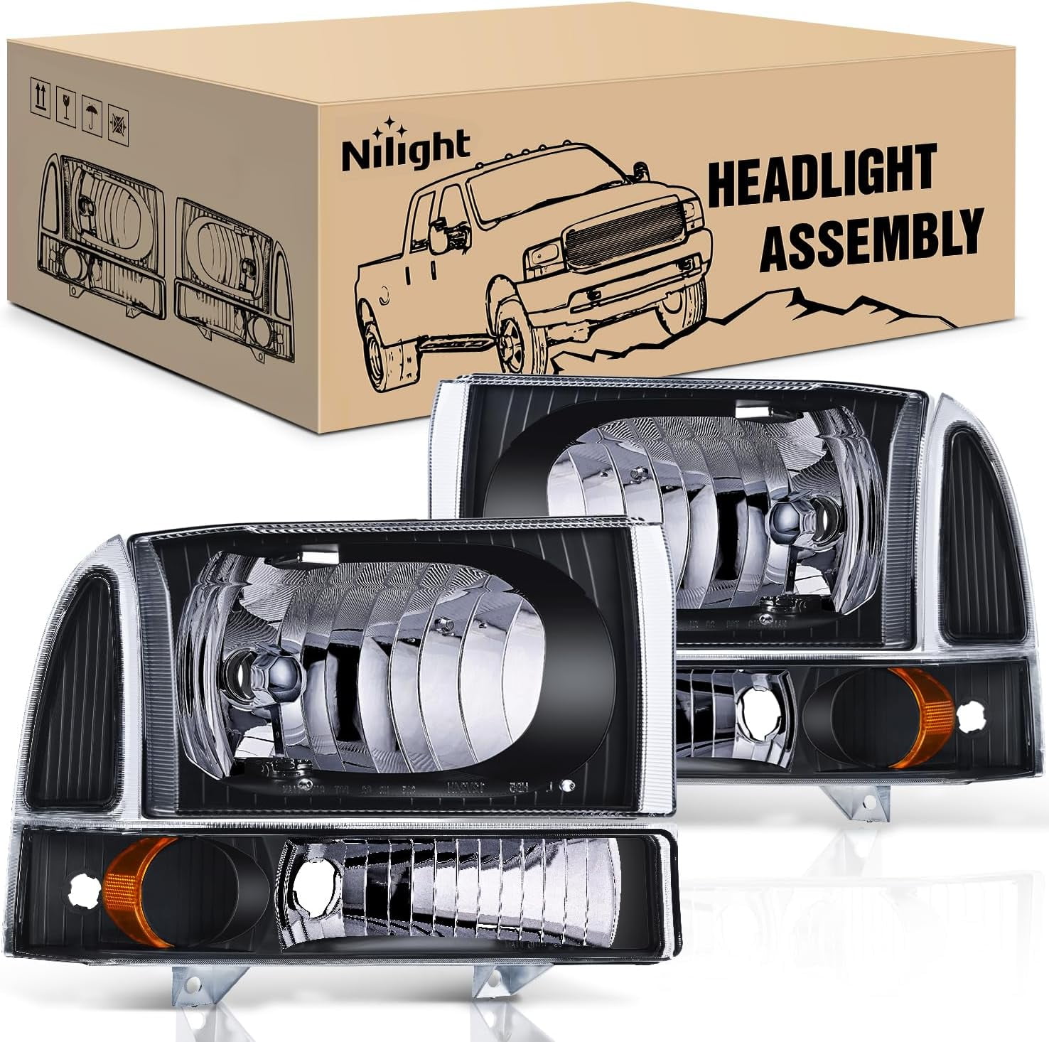 2001 Ford F250 Headlights