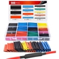 thumbnail image 1 of Nilight Heat Shrink 2:1 Electric Insulation Tube Kit 45mm Flame Retardant Wrap Cable Sleeve 560pcs 5 Colors 12 Sizes with Storage Box, 1 of 9
