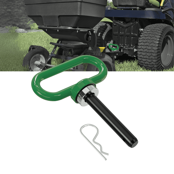 Nilight Heavy Duty Magnetic Hitch Pin 1/2 Inch Trailer Hitch Pin with Neodymium Magnet and R Clip for Lawn Mower Tractor ATV Trailer Towing Green