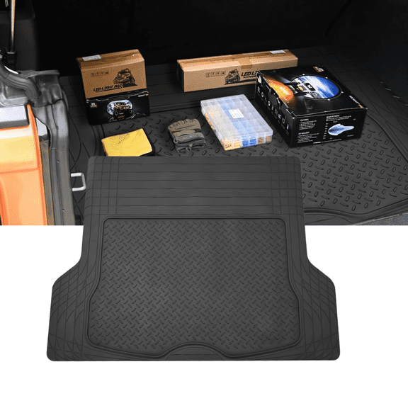 Nilight Heavy Duty Rubber Cargo Liner for Cars, Trucks and SUVs, Universal Cut-to-Fit Design with All-Weather Rear Cargo Protection