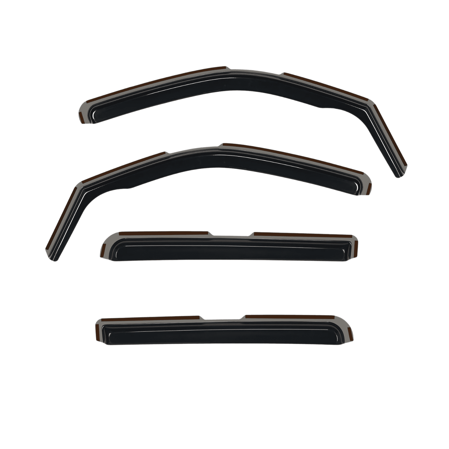 Nilight In-Channel Window Deflectors for Nissan Frontier Crew Cab 2022 2023 2024 2025, 4-Piece Rain Guards, Vent Visors
