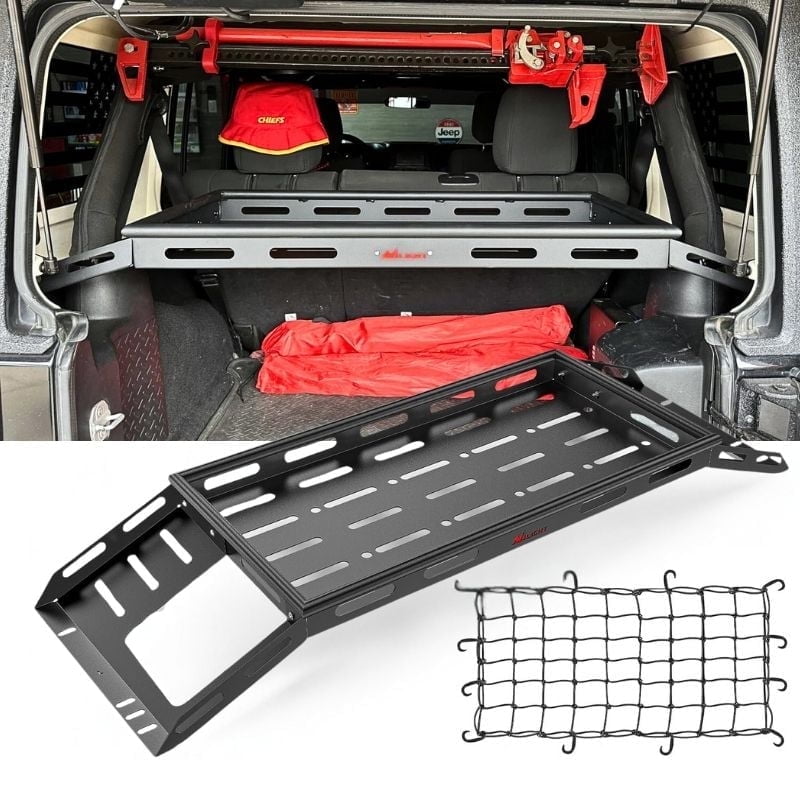 LitMiRaCle Jeep Wrangler JL Trunk Storage Box, 2 Piece ABS Plastic Storage Case Accessory For 2018 2019 2020 2021 2022 Jeep Wrangler Jl Jlu And Gladiator Jt 2 4 Door Black - View #3