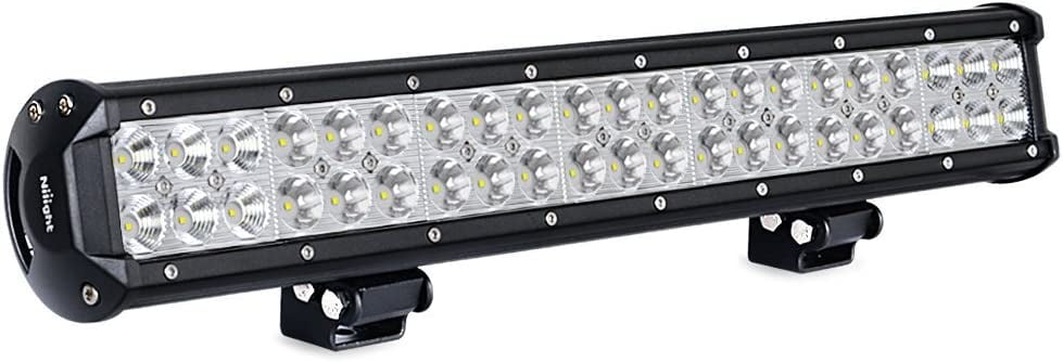 Nilight LED Light Bar 20 Inch 126w Spot Flood Combo Led Bar Off Road Lights 4wd 4x4 Utv Sand Rail Atv Suv Motorcycle Trailer Train Mining Truck