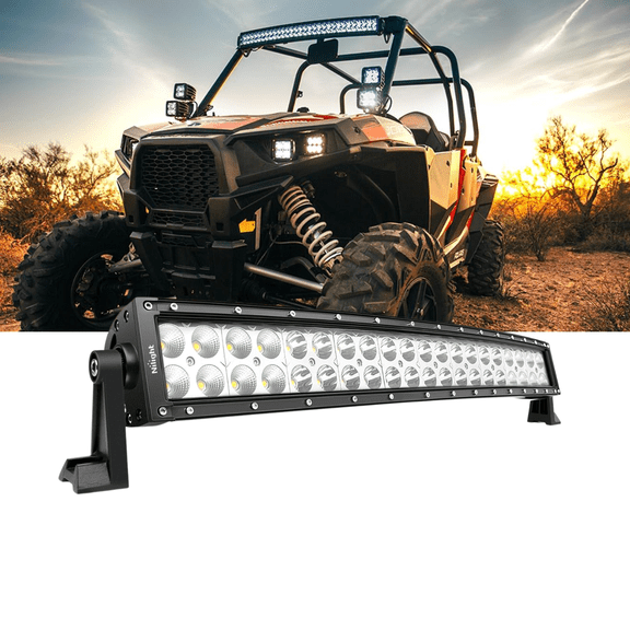 Nilight LED Light Bar 22 Inch 120W Curved Spot Flood Combo Driving Work Light for Truck Jeep SUV Boat 12V 24V