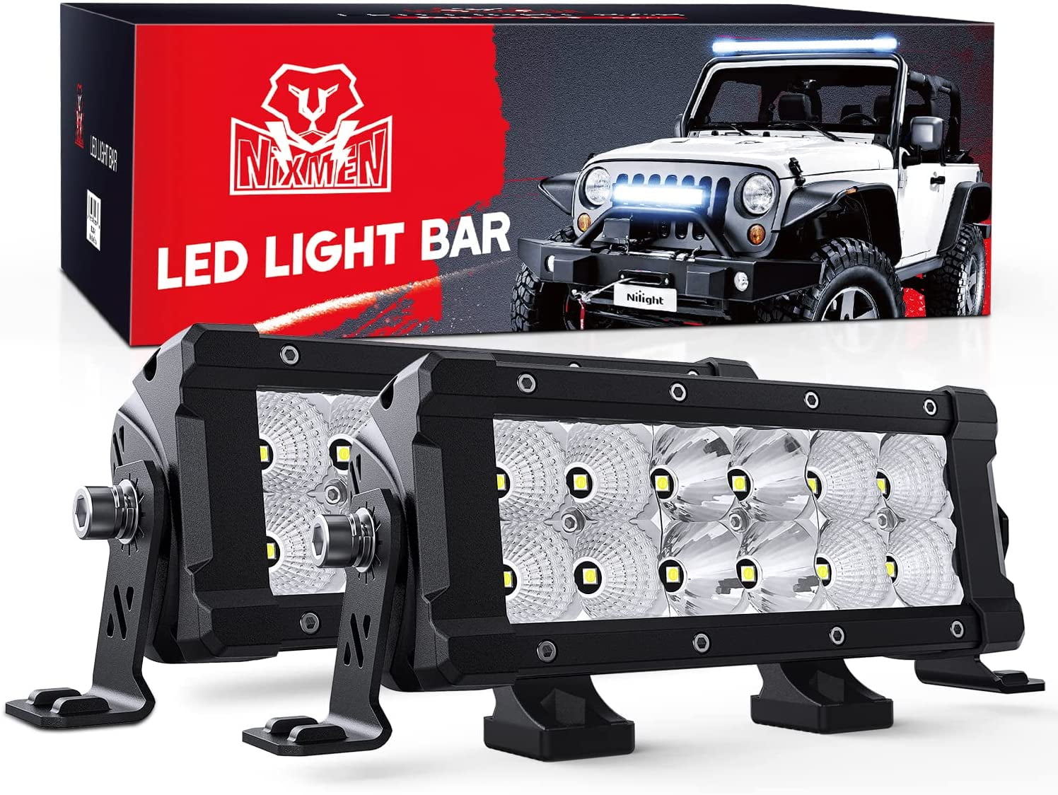 4 Inch 7D LED Light Bar 20W Off Road LED Bar Work Light Pods
