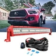 thumbnail image 1 of 33 Inch LED Light Bar Kit with Red Shell Wiring Harness Triple Row Flood Spot Combo Off Road Driving Fog Lights LED Bar Work Lights for Trucks UTV ATV Tractor Golf Cart Boat, 1 of 4