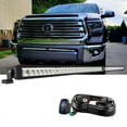 thumbnail image 1 of 52" 49 LED Light Bar Kit with 14AWG Rocker Switch Wiring Harness Kit Single Row Flood Spot Combo Off Road Driving Fog Lights LED Bar Work Lights for Trucks UTV ATV Tractor Golf Cart Boat, 1 of 8