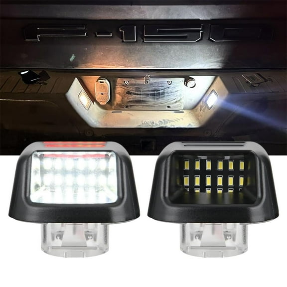 Nilight LED License Plate Light Lamp Assembly with Red OLED Neon Tube Compatible with Frontier 2007-2021, Armada Xterra 2008-2015, Titan Suzuki Equator Black Housing