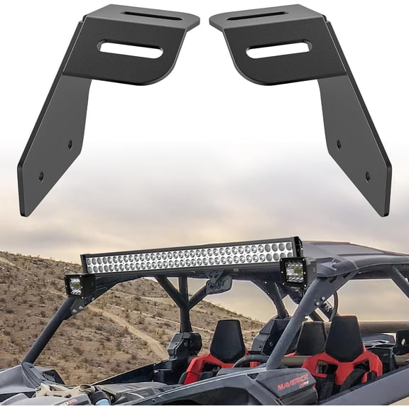 Nilight Light Bar Mounting Brackets for 42-45 Inch LED Bars UTV Roof Upper Windshield Compatible with Can-am Maverick X3 MAX All Models 2017 2018 2019 2020 2021 2022 2023 2024
