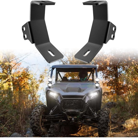 Nilight Light Bar UTV Front Side A Pillar Dual Lights Hood Mounting Brackets for LED Pods Compatible with Polaris RZR XP 1000 2014 2015 2016 2017 2018 2019 RZR XP 900 2015-2019