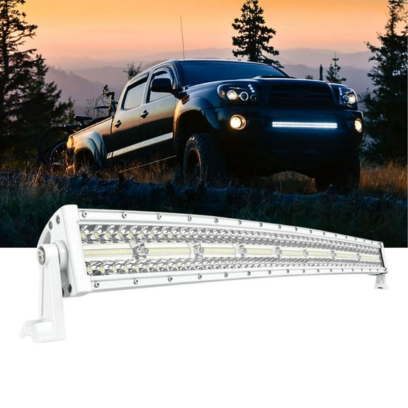 Nilight Marine Led Light Bar Navigation Lights 33inch Curved White Spot Flood Combo Ponton Boat Deck Dock Lights for Night Fishing T-top Stern Yacht Sailboat Trucks Tractors