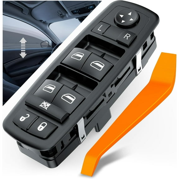 Nilight Master Power Window Switch Compatible for 2013 2014 2015 2016 Dodge Dart 2014 2015 2016 Jeep Cherokee 2015 2016 Chrysler 200 Front Left Driver Side Window Control Switch, 2 Years Warranty
