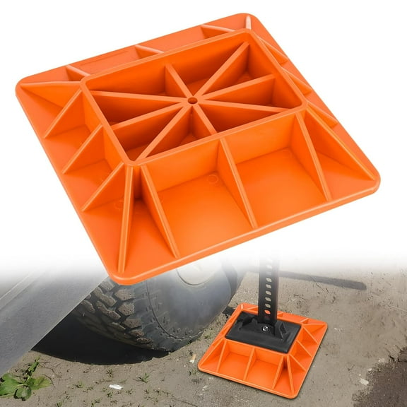 Nilight Off-Road Jack Base, Farm Jack Base Stand Plate Recovery Accessories,11.5" x 11.5", Orange