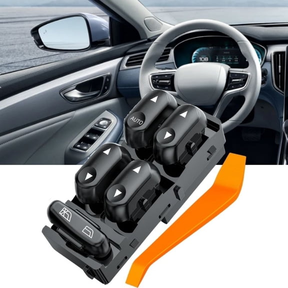Power Master Window Switch Compatible with 2002-2004 Ford F250 F350 F450 F550 Excursion 2002 2003 Explorer 2002-2006 Mercury Grand Marquis Mountaineer Crown Victoria Maraude
