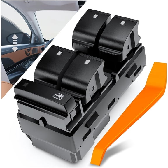 Nilight Power Master Window Switch Compatible with 2007-2013 Chevy Silverado GMC Sierra Yukon 2009-2013 Buick Enclave 2009-2016 Traverse 2008-2011 HHR Window Button Replacement Switch, 2 Year Warranty