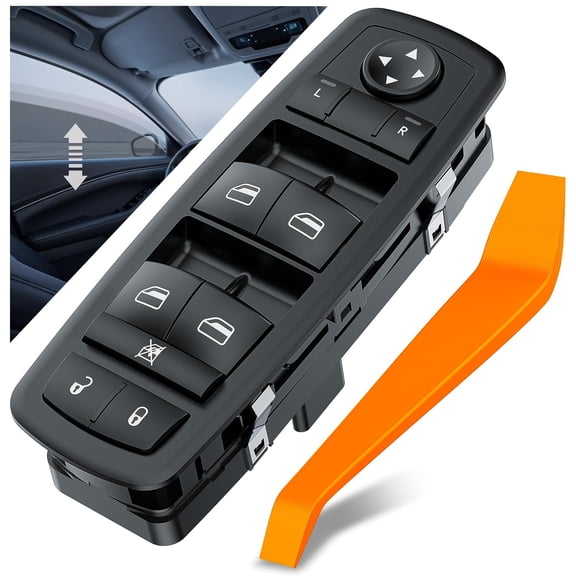 Nilight Power Master Window Switch Compatible with 2008 2009 Chrysler Town & Country Dodge Grand Caravan Front Left Driver Side Windows Control Switches Replacement Set with Removal Tool