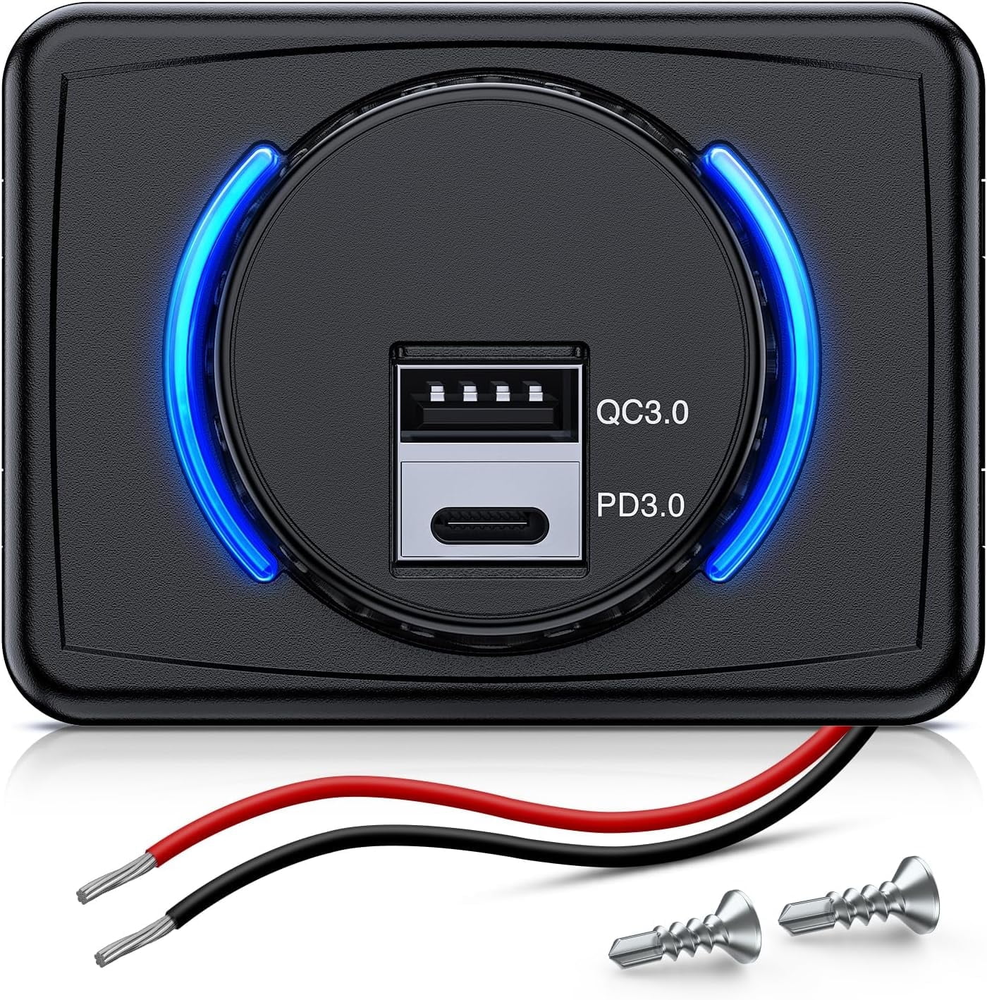 Nilight Quick Charge Socket 12V 24V PD Type C and USB Charger 3A Car ...