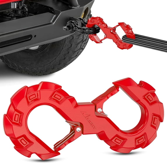 Nilight Quick Release S-Tow Shackle Hook – Heavy Duty Off-Road Recovery Hook, Fits Winch Rope & Recovery Strap, 11,000 LBS Working Load, for Jeep, SUV, ATV, Trailers, Forged Steel, Red