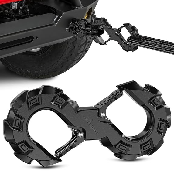 Nilight Quick Release S-Tow Shackle Hook – Heavy Duty Off-Road Recovery Hook, Fits Winch Rope & Recovery Strap, 11,000 LBS Working Load, for Jeep, SUV, ATV, Trailers, Forged Steel, Black