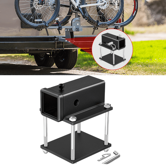 Nilight RV Bumper Hitch Receiver Fits for 4-4.5 inches Beams 2 inch Receiver 2000 lbs Capacity Bolt-On Heavy Duty Steel for Camper Bike Racks Cargo Carriers
