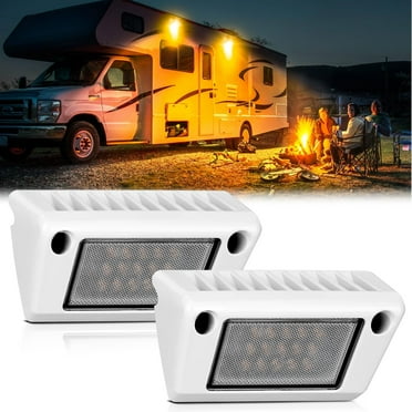 9 Inch RV Awning LED Light - 12V Waterproof Exterior Porch Light For Campers & Trailers