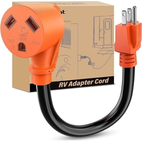 Nilight RV Power Adapter Cord, 15 Amp to 30 Amp, 125V, Heavy Duty, ETL Certified, Weatherproof, 5-15P to TT-30R