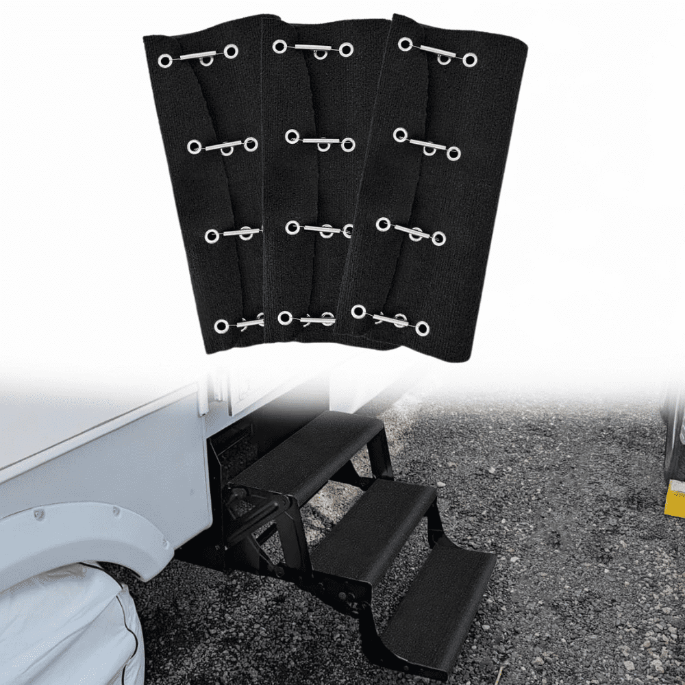 Nilight, RV Step Covers, 20" Fits 8-10" Camper Steps, 3pk Black ...