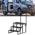 thumbnail image 1 of Camper Steps with Rail, 3 Steps, Bath Steps, Outside Steps, Portable Steps, Mobile Steps, Camper Steps, Caravan Steps, Dock Steps, 5Th Wheel, Camper Porch with Non-Slip Rail, 1 of 7
