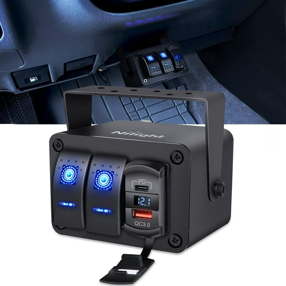 Nilight RVs Trucks Gang Rocker Switch, 2 Years Warranty