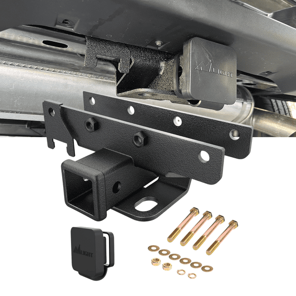 Nilight Rear Bumper Trailer Tow Hitch Receiver Kit 2 Inch Compatible with 2018-2025 Wrangler JL JLU Unlimited 2 Door & 4 Door (Not Fit JK Models)