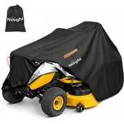 Nilight Riding Lawn Mower Cover 76 Inch, 420D Waterproof Lawn Tractor Cover, Heavy Duty UV Protection, Fits Mowers up to 76"L x 48"W x 47"H