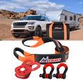 thumbnail image 1 of Nilight Off Road Recovery Kit Tow Strap 3 Inch x 8 Ft Heavy Duty Tow Rope with Winch Snatch Block Pulley and 3/4 Inch Anti-Theft D Ring Shackles Storage Bag 31500 LBS Break Strength, 1 of 9