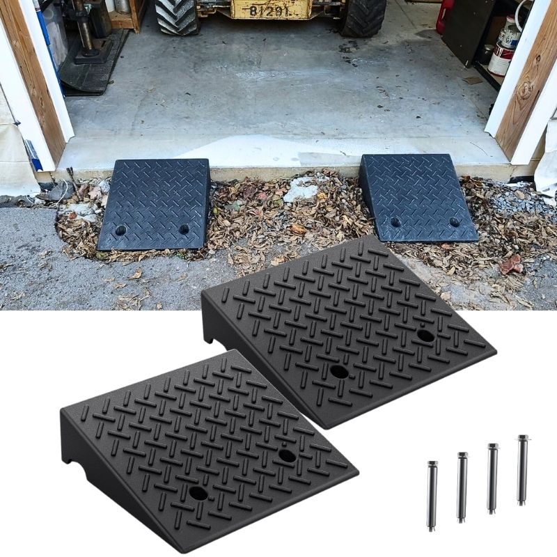 Nilight Rubber Curb Ramps, 7" Rise Height Heavy Duty Rubber Threshold - View #13