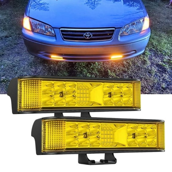 Side Shooter Amber Led Light Bar 6.5" 2PCS 60W Offroad Driving Fog Light Pods Spot Flood Combo Beam Work Lights Waterproof for Trucks SUV Van Motorcycle ATV UTV Golf Cart