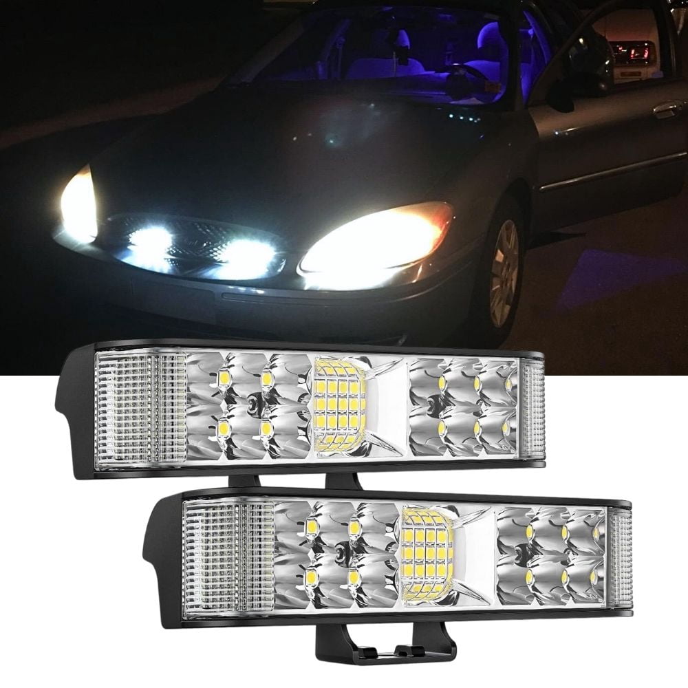 Nilight Side Shooter Led Pods 2Pcs 6.5inch 60W Flood Spot Beam Combo Led Light Bar Fog Light Driving Light Work Light for Truck ATV UTV Boat