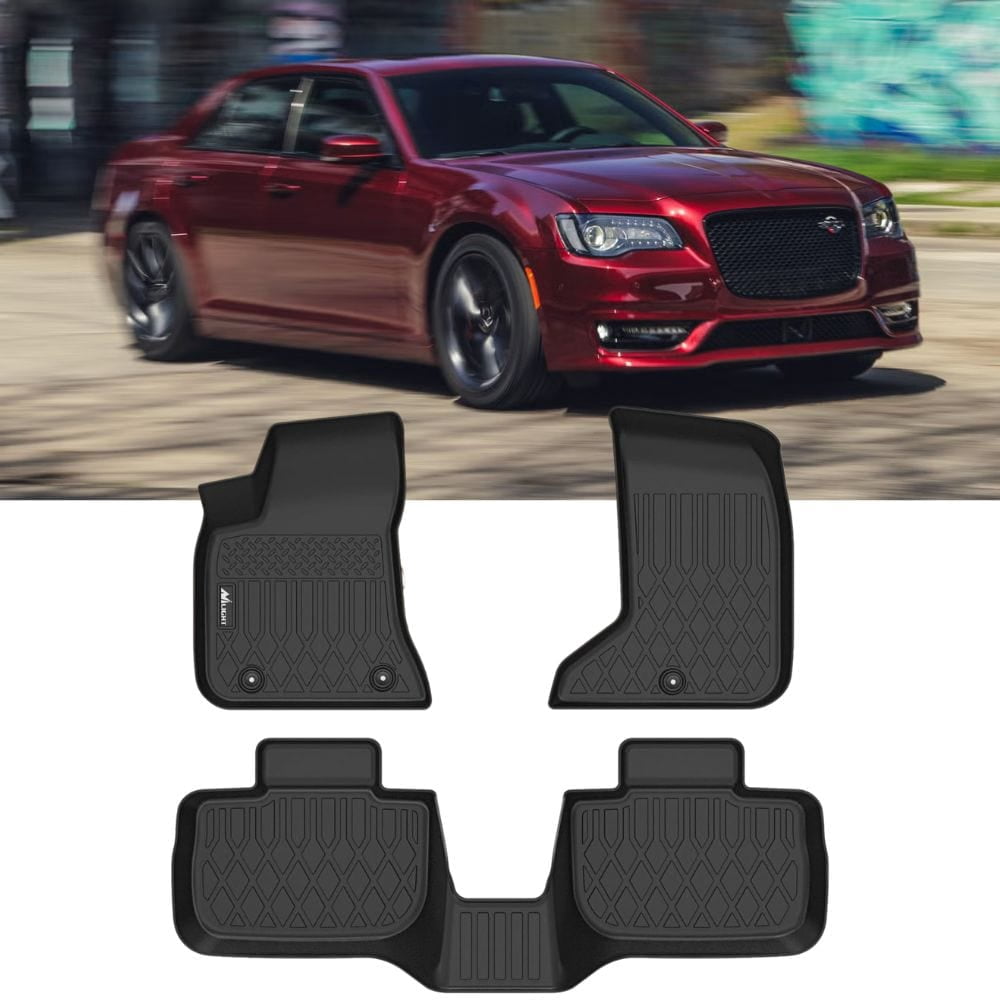 ANBINGO® - Tappetini per pavimento e rivestimento per carico personalizzati per Dodge Charger RWD 2023-2011 e Chrysler 300 RWD 2023-2011, protezione per tutte le condizioni atmosferiche, in TPE