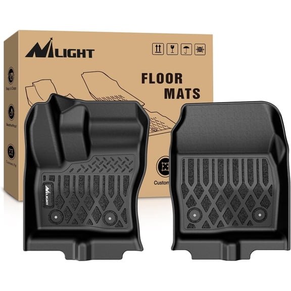 Nilight TPE Floor Mats for Ford Transit Connect with Vinyl Flooring and Posts Only 2014 2015 2016 2017 2018 2019 2020 2021 All Weather Custom Fit Heavy Duty Floor Liners