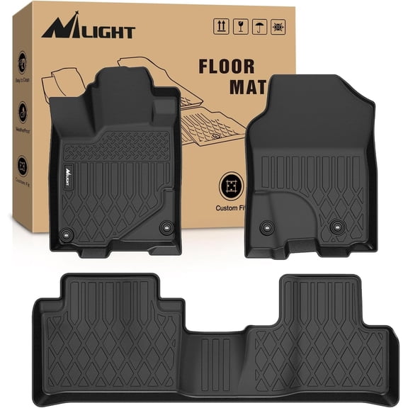 Nilight TPE Floor Mats for Acura RDX 8-Way Power Seats 2013 2014 2015 2016 2017 2018, All Weather Custom Fit Heavy Duty Floor Liners