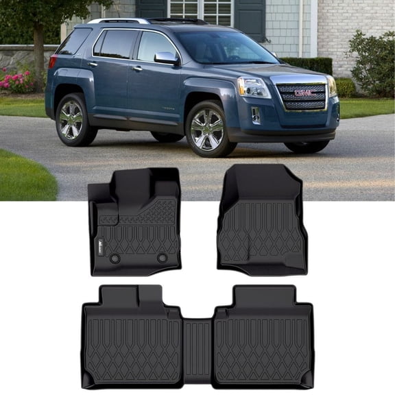 Nilight TPE Floor Mats for Chevy Equinox GMC Terrain 2010 2011 2012 2013 2014 2015 2016 2017,All Weather Custom Fit Heavy Duty Floor Liners