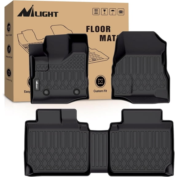 Nilight TPE Floor Mats for Chevy Equinox GMC Terrain 2010 2011 2012 2013 2014 2015 2016 2017,All Weather Custom Fit Heavy Duty Floor Liners